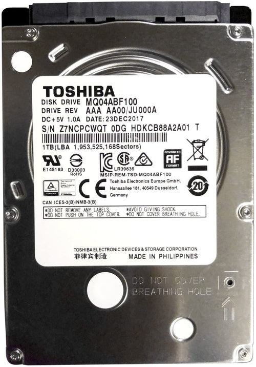 Toshiba 1TB Internal Laptop Hard Disk