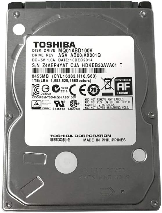 Toshiba 1TB Internal Laptop Hard Disk