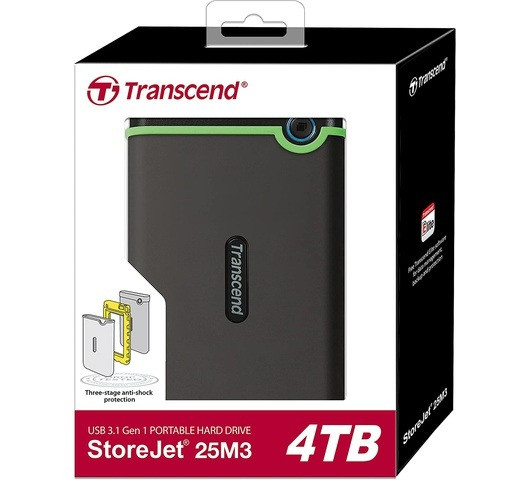 Transcend 4TB StoreJet 25M3 External Hard Drive