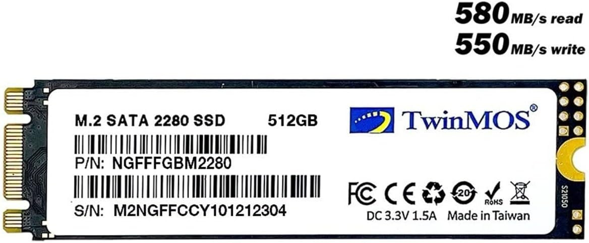 TwinMOS 512GB m.2 SSD Internal Laptop SSD