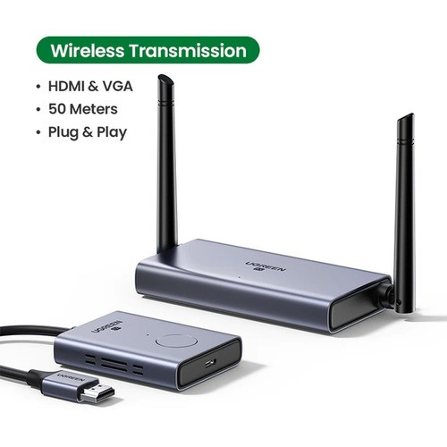 UGREEN 50M Wireless HDMI Extender (CM586): HDMI Video Transmitter & Receiver