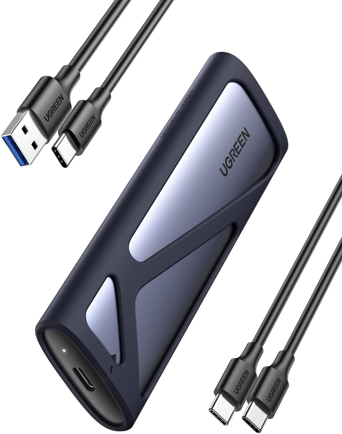 UGREEN NVMe and SATA M.2 Enclosure Tool-Free USB C 3.2 Gen2 Supports M and B&M Keys 2280/ 2230/ 2242/ 2260 SSDs