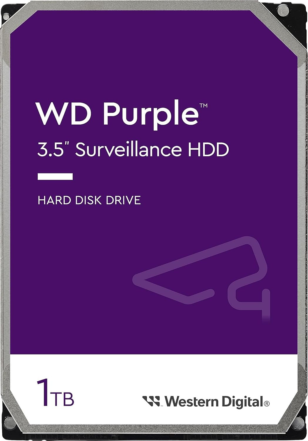 Western Digital 1TB WD Purple Surveillance Internal Hard Drive 5400 RPM Class SATA 6 Gb/s 64 MB Cache 3.5