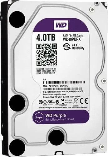 Western Digital WD 4TB Surveillance Hard Drive