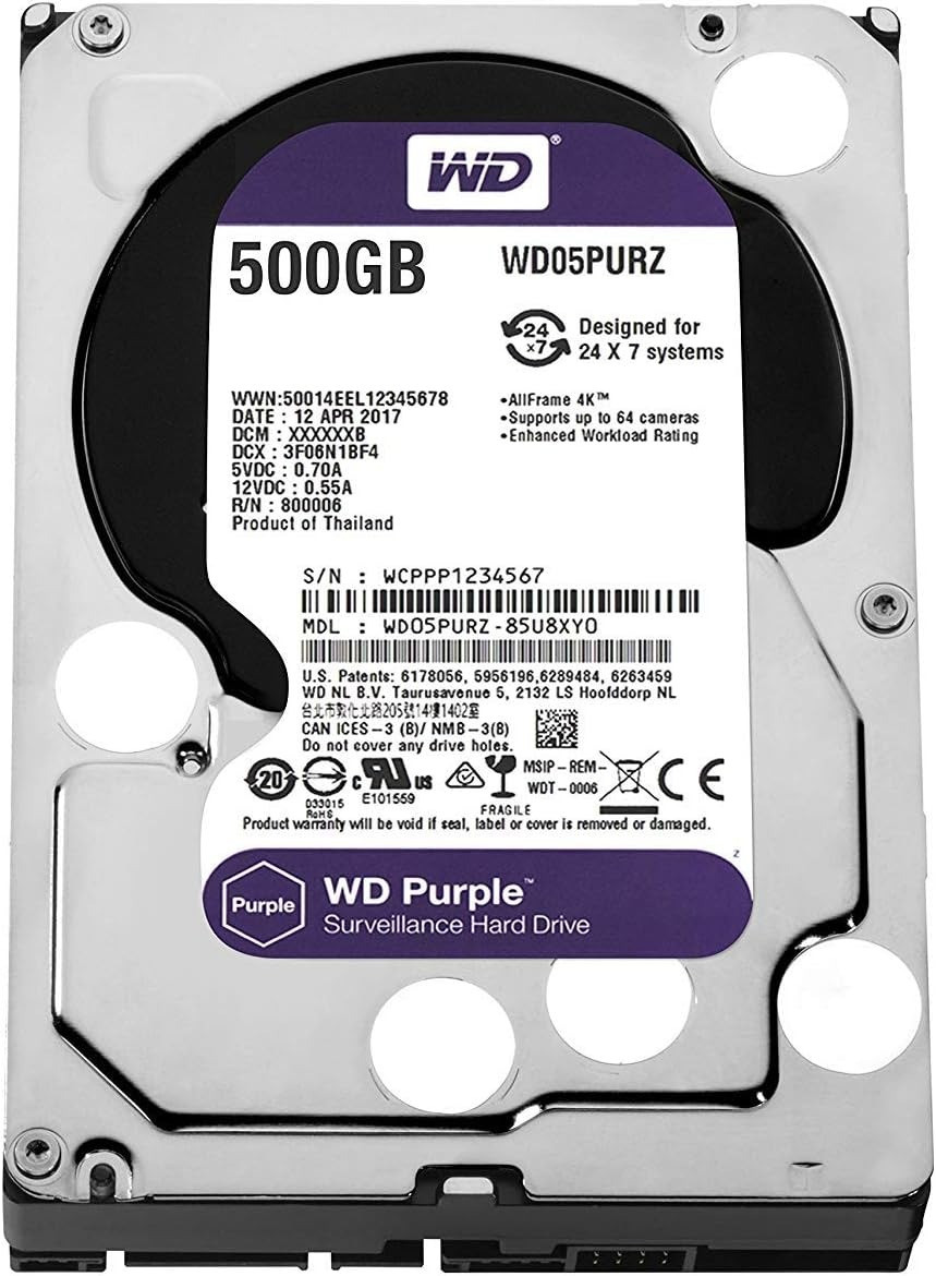 Western Digital WD 500GB Surveillance Hard Drive