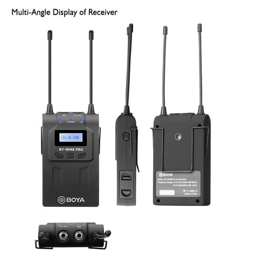 BOYA BY-WM8 Pro-K2 UHF Dual-Channel Wireless Lavalier System