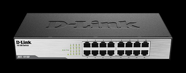 D-Link DES1016A/E 16 Port Fast Ethernet Unmanaged Desktop Switch