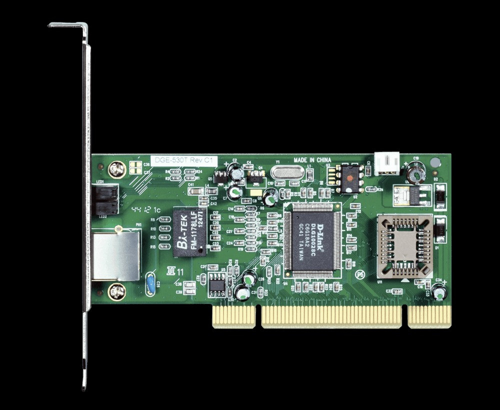 D-Link DGE-530T Gigabit Desktop Adapter: 10/100/1000Mbps PCI Ethernet Card