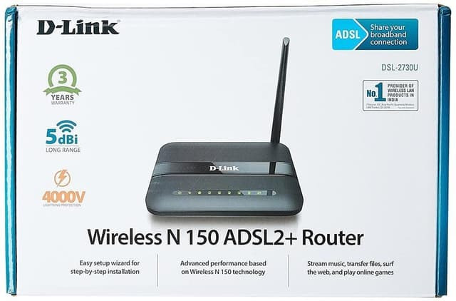 D-Link Wireless N150 ADSL2+ Modem Router: 150Mbps Wi-Fi for Home Internet