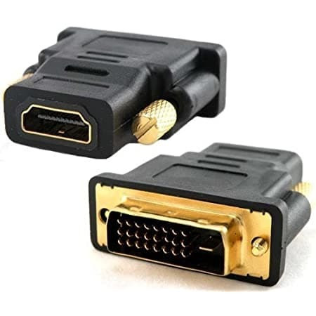 DVI-I Male to HDMI Female Adapter: Gold Plated Video Converter