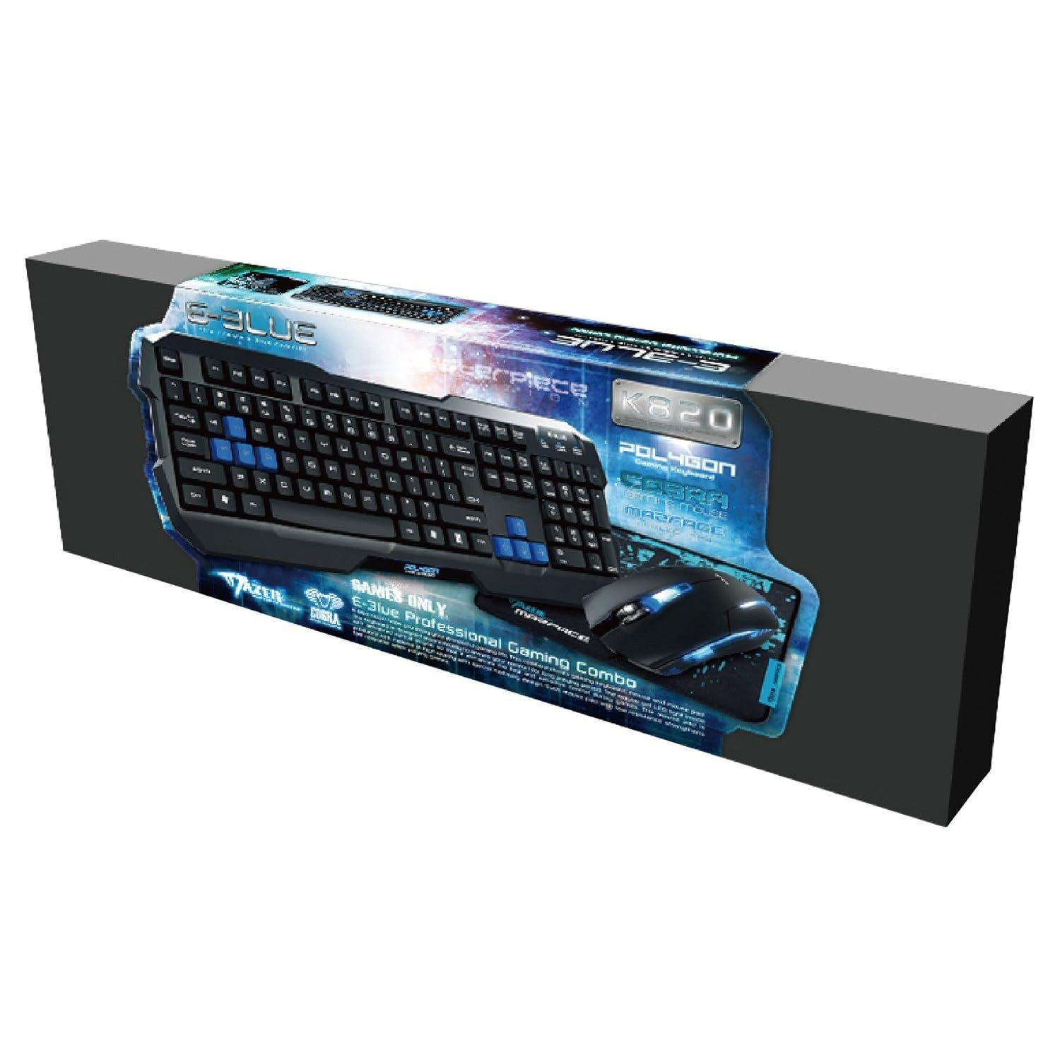E-Blue-K820 Professional 3-in-1 Gaming Combo Kit