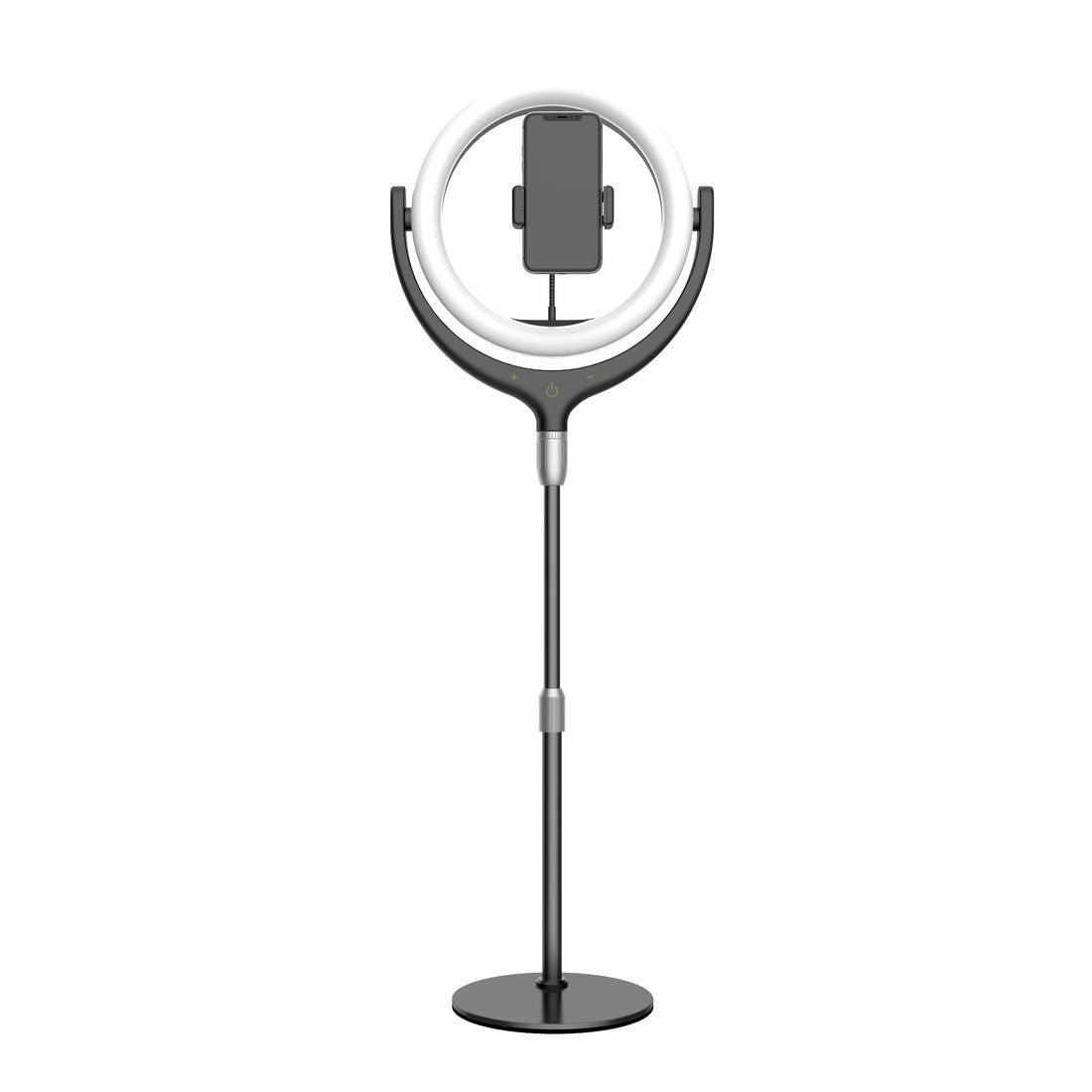 F-539 3300-6000K Dimmable Desktop Ring Light Fill Light with Smart Phone Clip