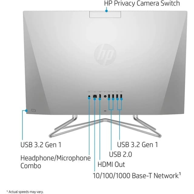 HP 24 CB0XX All In One Desktop Intel Core i3-1200T 8GB DDR4-3200 SDRAM 512 GB PCIe NVMe M.2 SSD 23.8