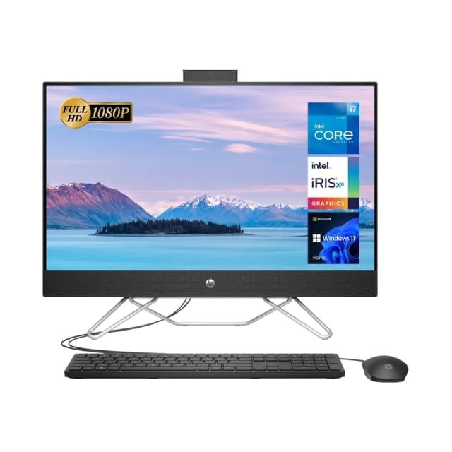HP 24 cb1005L All in One PC Intel Core i5-1235U 23.8" FHD 8GB DDR4 3200 512GB PCIe NVMe SSD HP True Vision 720p HD Dual 2W Speakers HP 225 USB Keyboard and Mouse FreeDOS 1 Year Manufacturer Warranty - Image 2