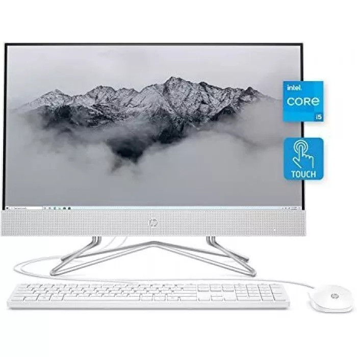 HP 24 DF1035NY AIO Desktop PC 10th Gen Intel Core i5 4GB RAM 1TB HDD 23.8" FHD Intel UHD DVDRW Webcam Wired Keyboard Plus Mouse FreeDOS 1 Year Manufacturers Warranty - Image 2