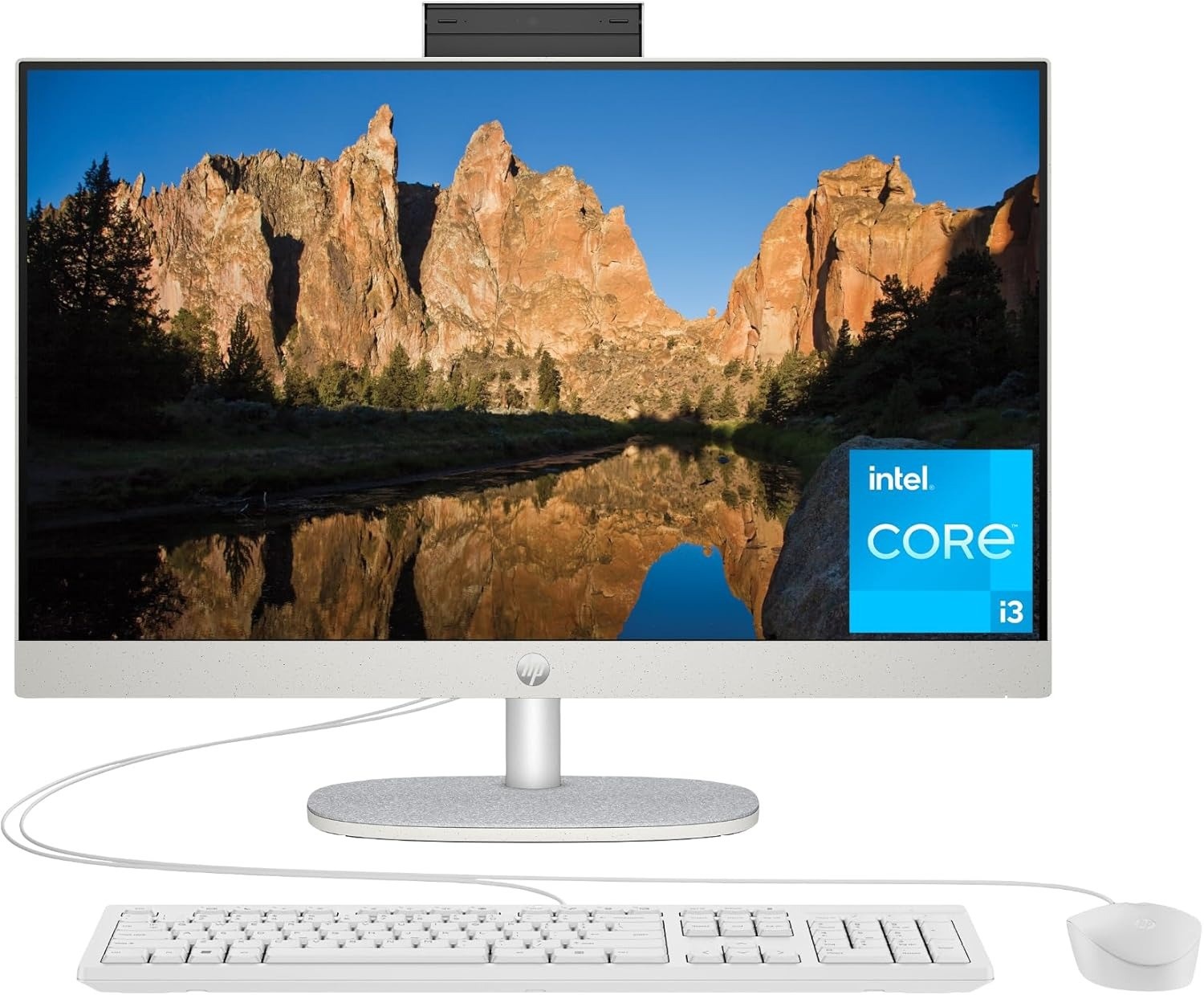 HP All in One 24 cr0012l  PC Intel Core i3-N300 8GB DDR4-3200 RAM 512GB PCIe NVMe M.2 SSD 23.8