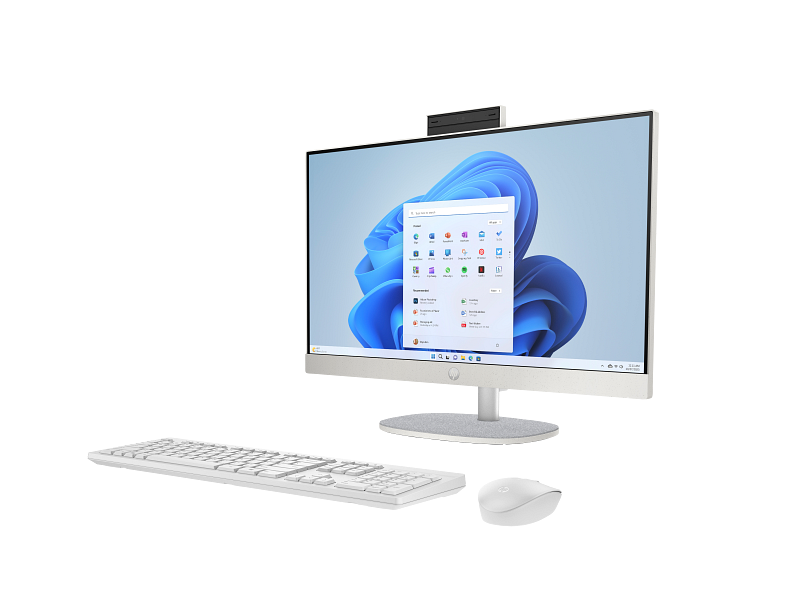 HP All-in-One 24-cr0255nh PC 13th Gen Intel Core i7-1355U 16GB DDR4 RAM 512GB SSD 23.8" FHD Touch IPS Display Intel Iris Xᵉ Graphics HP 125 USB Wired Keyboard HP 125 USB Wired Mouse (A02KVEA) 1 Year Manufacturer Warranty - Image 2