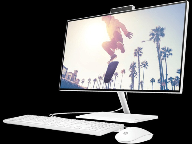 HP All in One 24 cb1023nh All in One PC Intel Core i5-1235U 8GB RAM 512GB SSD 23.8" FHD Touchscreen 2GB GDDR5 Dedicated NVIDIA GeForce MX450 Graphics HP 225 White Wired Keyboard and Mouse Combo 1 Year Warranty - Image 2