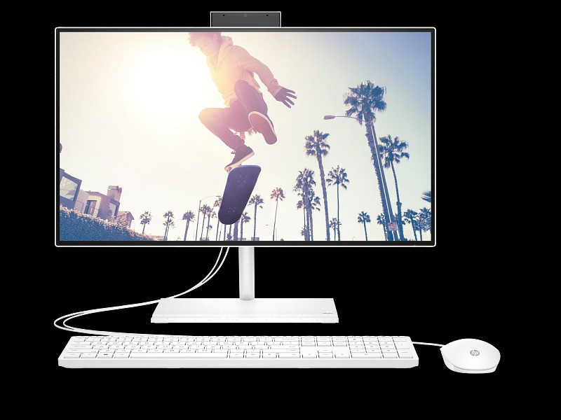 HP AIO 24 CB1025NH All in One Core i5-1235U 12th Gen 8GB RAM 512GB SSD Dos 23.8" Touchscreen White All-in-One Computer - Image 3