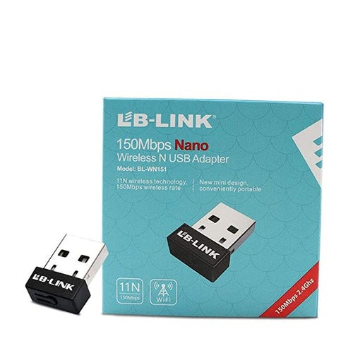 LB-Link 150Mbps Wireless N USB Adapter: Wi-Fi Dongle with WPS & Soft AP Hotspot
