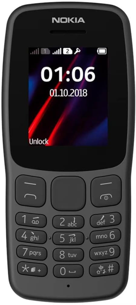 Nokia N106 Dual Sim 2G 1.8 Inch Display 800mAh Battery