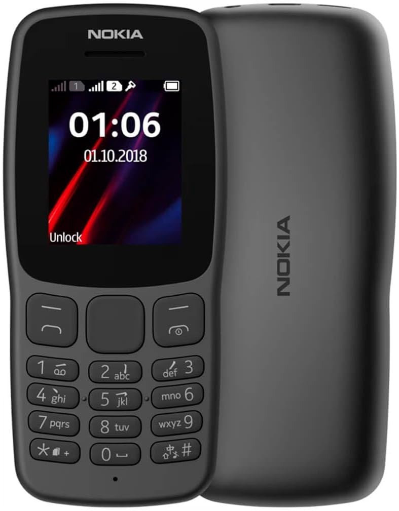 Nokia N106 Dual Sim 2G 1.8 Inch Display 800mAh Battery