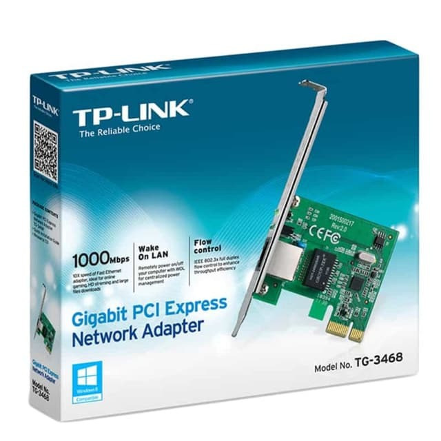 TP-Link TG-3468 Gigabit PCI Express Network Adapter: 10/100/1000Mbps PCIe Ethernet Card