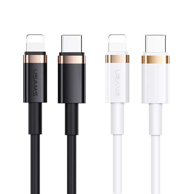 USAMS Type-C to Lightning Cable: 20W Power Delivery Fast Charger for Apple Devices