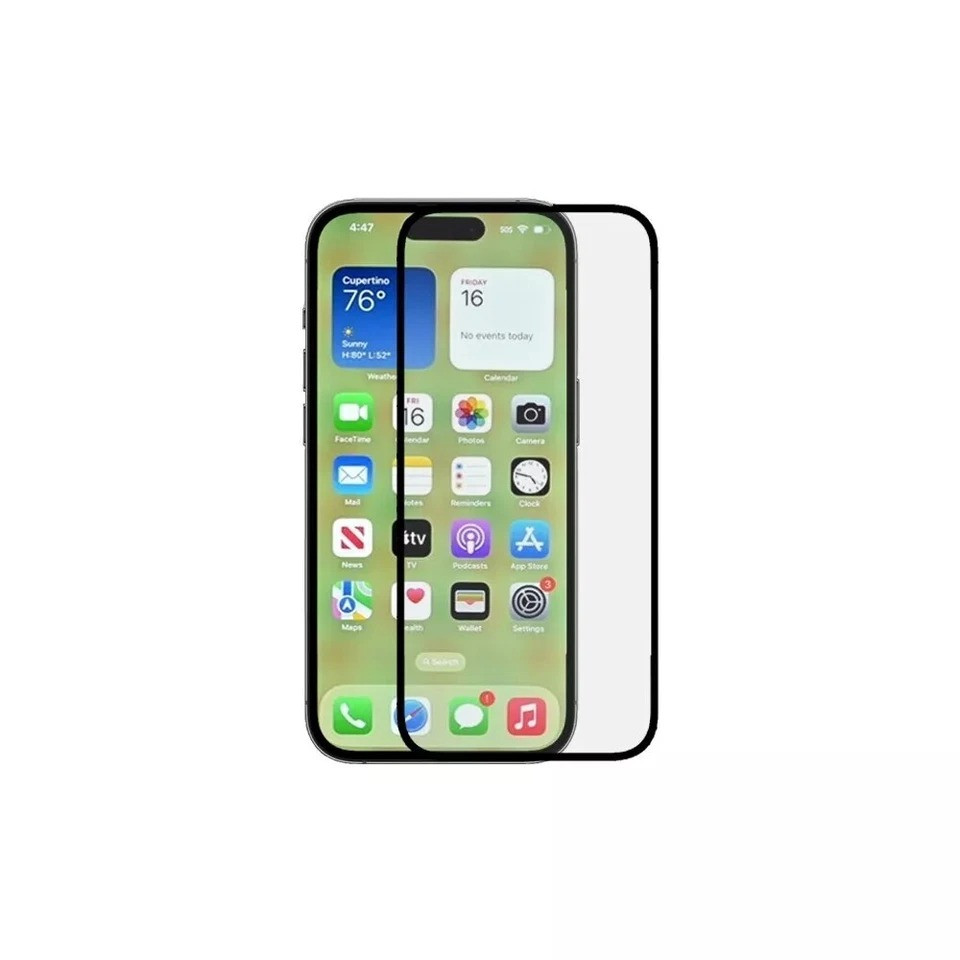 Apple iPhone 16 Pro Full Glue Tempered Glass: Edge-to-Edge Protection, Bubble-Free Install