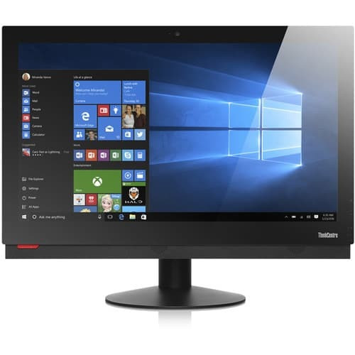Lenovo ThinkCentre M910z All in One Desktop Computer Intel Core i5 7500 Quad Core 3.4GHz 23.8 Inch TFT Anti Glare Display 16GB 2400 MHz DDR4 RAM 256GB Opal PCIe NVMe M.2 SSD Integrated Intel HD Graphics 630